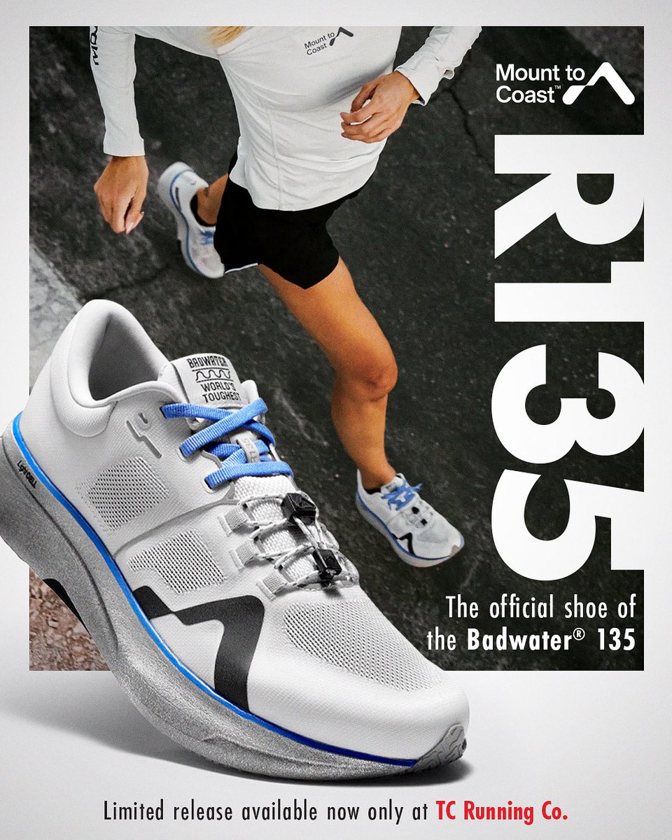 TC Running Company (@tcrunningco) on Twitter photo Just landed at TC Running: the Special Edition Mount to Coast R135 Badwater. 
 
As always, our team is ready to help you find your perfect fit. Visit us today or shop online: tcrunningco.com/collections/mo⦠Just landed at TC Running: the Special Edition Mount to Coast R135 Badwater. 
 
As always, our team is ready to help you find your perfect fit. Visit us today or shop online: tcrunningco.com/collections/moβ¦