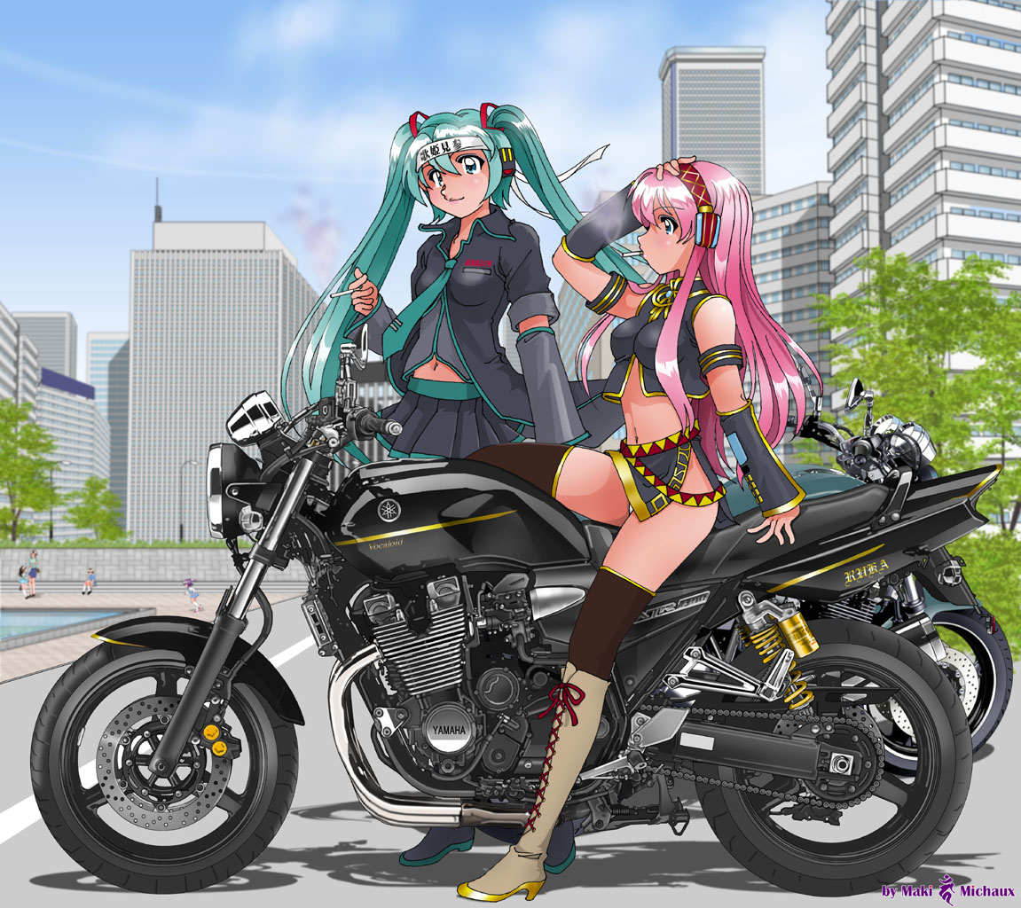 VCLDMegurine's tweet image. Megurine Luka and Hatsune Miku by Maki Michaux
#巡音ルカ #初音ミク #MegurineLuka #HatsuneMiku
