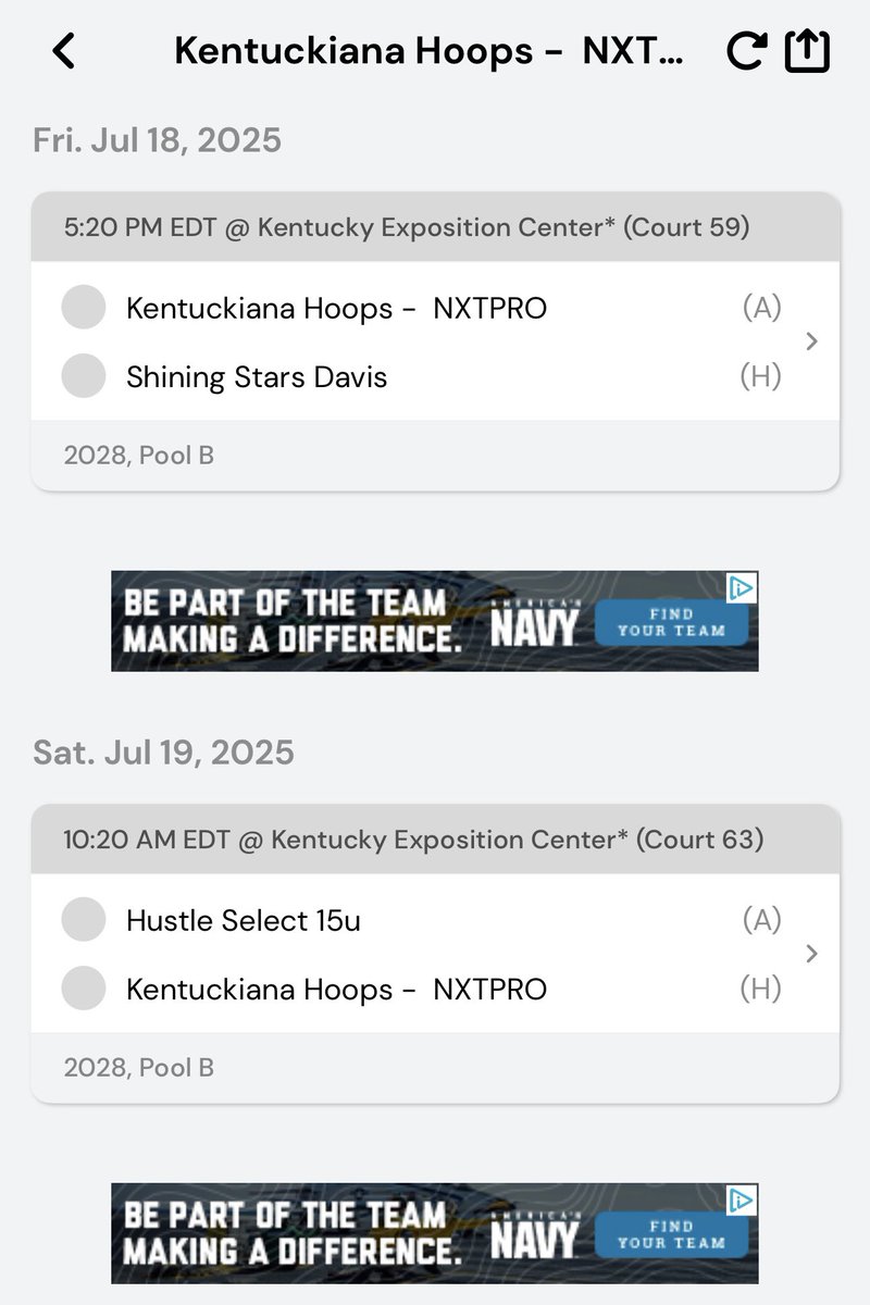 Kentuckiana Hoops Boys AAU (@kyinhoopsaau) on Twitter photo Come check out our 17U, 16U, and 15U <a href="/PRO16League/">PRO16/NXTPRO League</a> <a href="/PUMAHoops/">PUMA Basketball</a> teams this weekend! We are back home for the first time all season. Grassroots Championship at the Expo Center π<a href="/Ohio_Basketball/">OhioBasketball.com</a> <a href="/KYINhoops/">πππ£π©πͺππ πππ£π ππ€π€π₯π¨</a> Come check out our 17U, 16U, and 15U <a href="/PRO16League/">PRO16/NXTPRO League</a> <a href="/PUMAHoops/">PUMA Basketball</a> teams this weekend! We are back home for the first time all season. Grassroots Championship at the Expo Center π<a href="/Ohio_Basketball/">OhioBasketball.com</a> <a href="/KYINhoops/">πππ£π©πͺππ πππ£π ππ€π€π₯π¨</a>