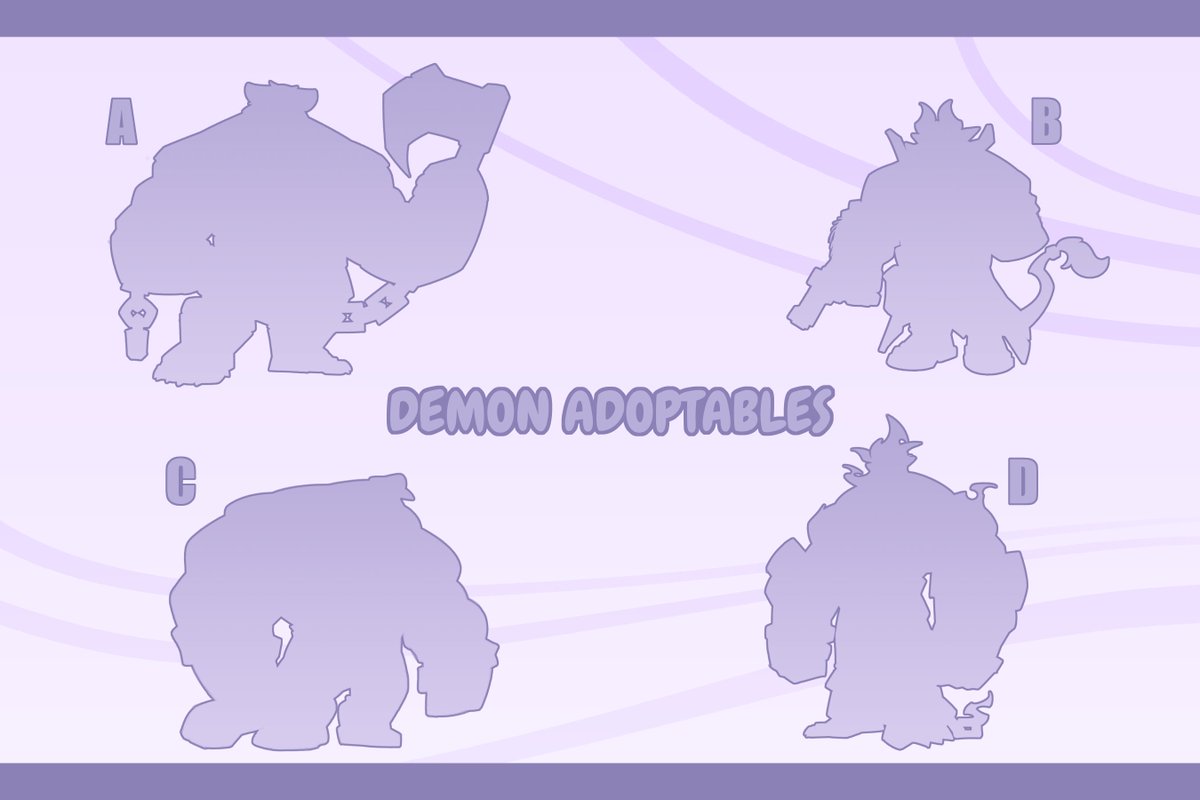 SmokeyFiend's tweet image. 📜DEMON ADOPTABLES📜
Saturday July 19th 12PM EST
DETAILS
- Prices and designs will be revealed on announcement date (150$-200$)
- Prices are in the Canadian Dollar
- First come first serve
- One adopt limit per person
- Invoicing will be done through Paypal
