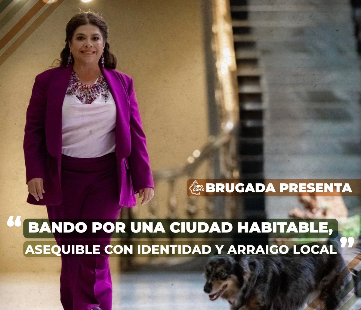 INFOcdmx_'s tweet photo. La jefa de gobierno, @ClaraBrugadaM, presentó el plan “Bando por una ciudad habitable, asequible con identidad y arraigo local”, que contempla 14 medidas clave para enfrentar los efectos de la gentrificación en colonias como Roma y Condesa. https://t.co/DAXA2e1rRL