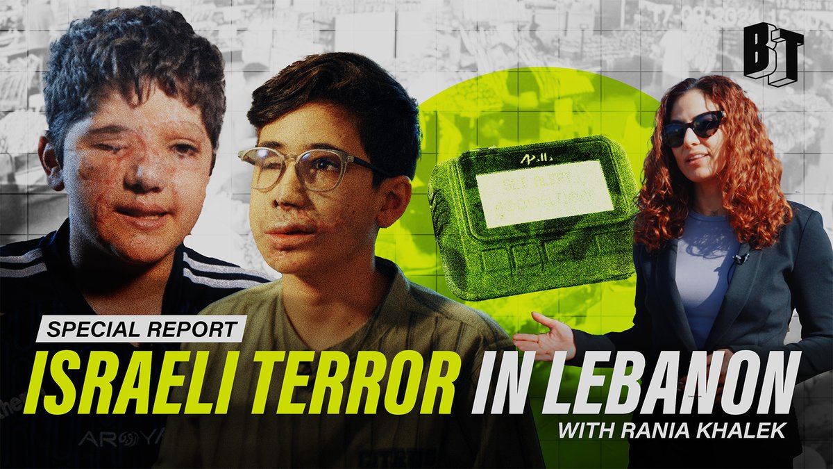 BreakThrough News (@btnewsroom) on Twitter photo 🚨 OUT NOW: Israel turned pagers into bombs. Children were maimed. The West applauded.
<a href="/RaniaKhalek/">Rania Khalek</a> travels through Lebanon to document what really happened, in the latest BreakThrough News documentary exclusive.
📽️ Watch the full story: youtu.be/2mqqDTIs4vE 🚨 OUT NOW: Israel turned pagers into bombs. Children were maimed. The West applauded.
<a href="/RaniaKhalek/">Rania Khalek</a> travels through Lebanon to document what really happened, in the latest BreakThrough News documentary exclusive.
📽️ Watch the full story: youtu.be/2mqqDTIs4vE
