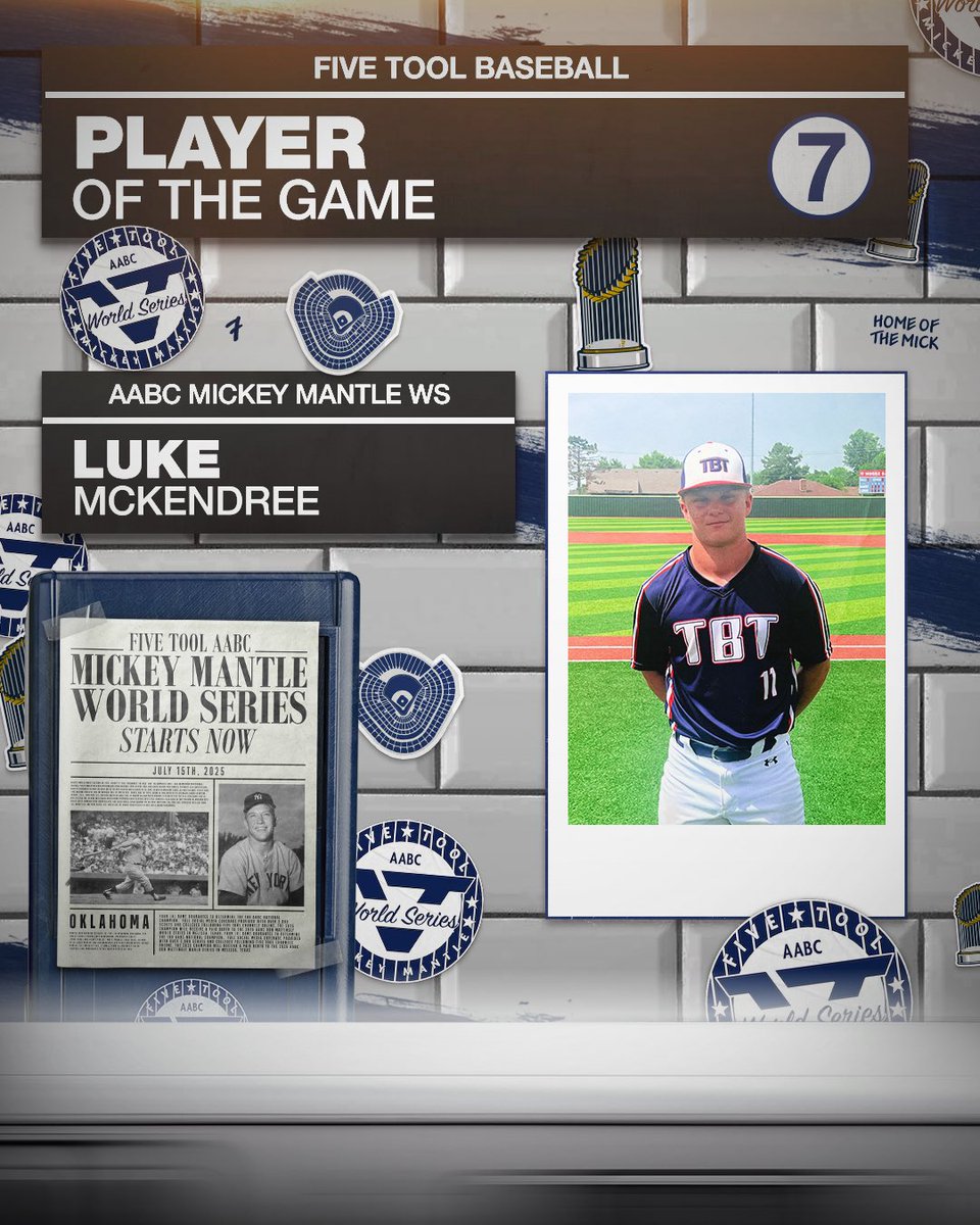 Five Tool Oklahoma (@fivetoolok) on Twitter photo #MantleWS F: <a href="/TBTTexas/">TBT Texas Baseball</a> 16U National 2, ABA Titans Smith 1
PoG: <a href="/Lukemckendree1/">Luke McKendree</a> 5 IP, 3K, 0H, ER #MantleWS F: <a href="/TBTTexas/">TBT Texas Baseball</a> 16U National 2, ABA Titans Smith 1
PoG: <a href="/Lukemckendree1/">Luke McKendree</a> 5 IP, 3K, 0H, ER