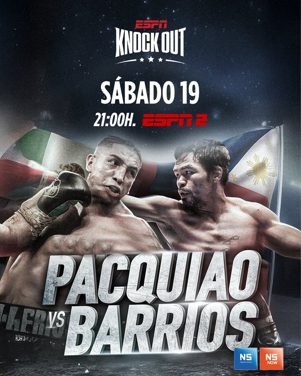 ¡El ring está listo! 🥊Manny Pacquiao y Mario Barrios se enfrentan esta noche en  #Knockout

Mirá la pelea desde tu TV o desde donde estés con NSNOW 📺📱💻