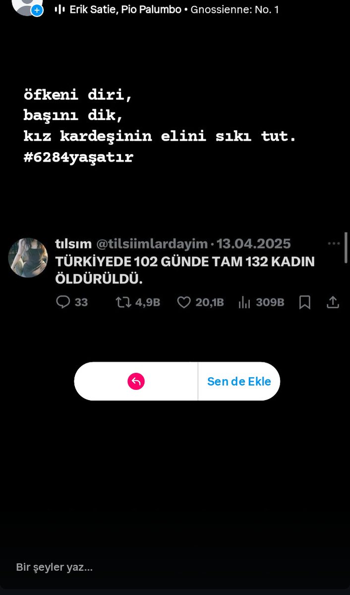 _ucglFatmaNuR_'s tweet photo. Öfkeni diri
Başını dik
Kız kardeşinin elini sıkı tut...
Mekanın cennet olsun #aysetokyaz 🥀
#6284yasatir #6284ueuygula #6284yasa #aysetokyaz #AyşeTokyazİçinAdalet #ejegülovezova  #AYSETOKYAZİCİNADALET #aysetokyazicinadaletistiyoruz https://t.co/QiCOUkHA9p