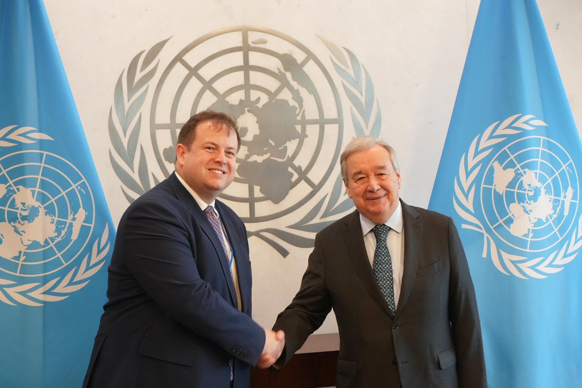 SDoughtyMP's tweet image. At the UN in New York, I attended informal talks with all parties to work towards progress which benefits all Cypriots.
As a guarantor power, the UK is committed to @UN process on settlement. I welcome commitment from all sides to continue discussions & work with envoy Holguín.