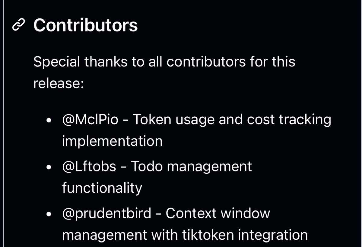 tunahorse21's tweet image. BREAKING NEWS
tunacode 0.41 is out
yuge changes made possible by os chads
- context & price token tracking
- new todo tool for more complex task
- you can now at a dir & have tc infer intent
thanks to these peeps been slammed i only reviewed & touched up
ty coderabbitai