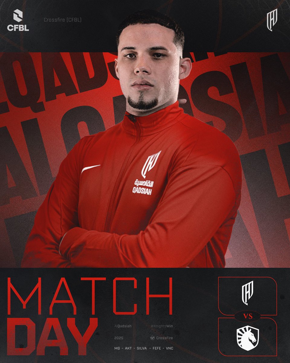AlQadsiah Esports (@alqadsiahes) on Twitter photo One more step to keep CFBL crown 👑
🆚 <a href="/TeamLiquidBR/">Team Liquid BR 🇧🇷</a>
⏰1:30 AM KSA
🔗 twitch.tv/z8games_brasil
#القادسية - #KnightsWin One more step to keep CFBL crown 👑
🆚 <a href="/TeamLiquidBR/">Team Liquid BR 🇧🇷</a>
⏰1:30 AM KSA
🔗 twitch.tv/z8games_brasil
#القادسية - #KnightsWin