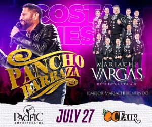cali939's tweet image. Pancho Barazza Mariachi Vargas De Tecalitan is coming to Pacific Amphitheatre at the OC Fair on July 27. Tickets are on sale now at PacAmp.com. All concert tickets include admission to the OC Fair. Part of the Toyota Summer Concert Series at the OC Fair 🍊🎶