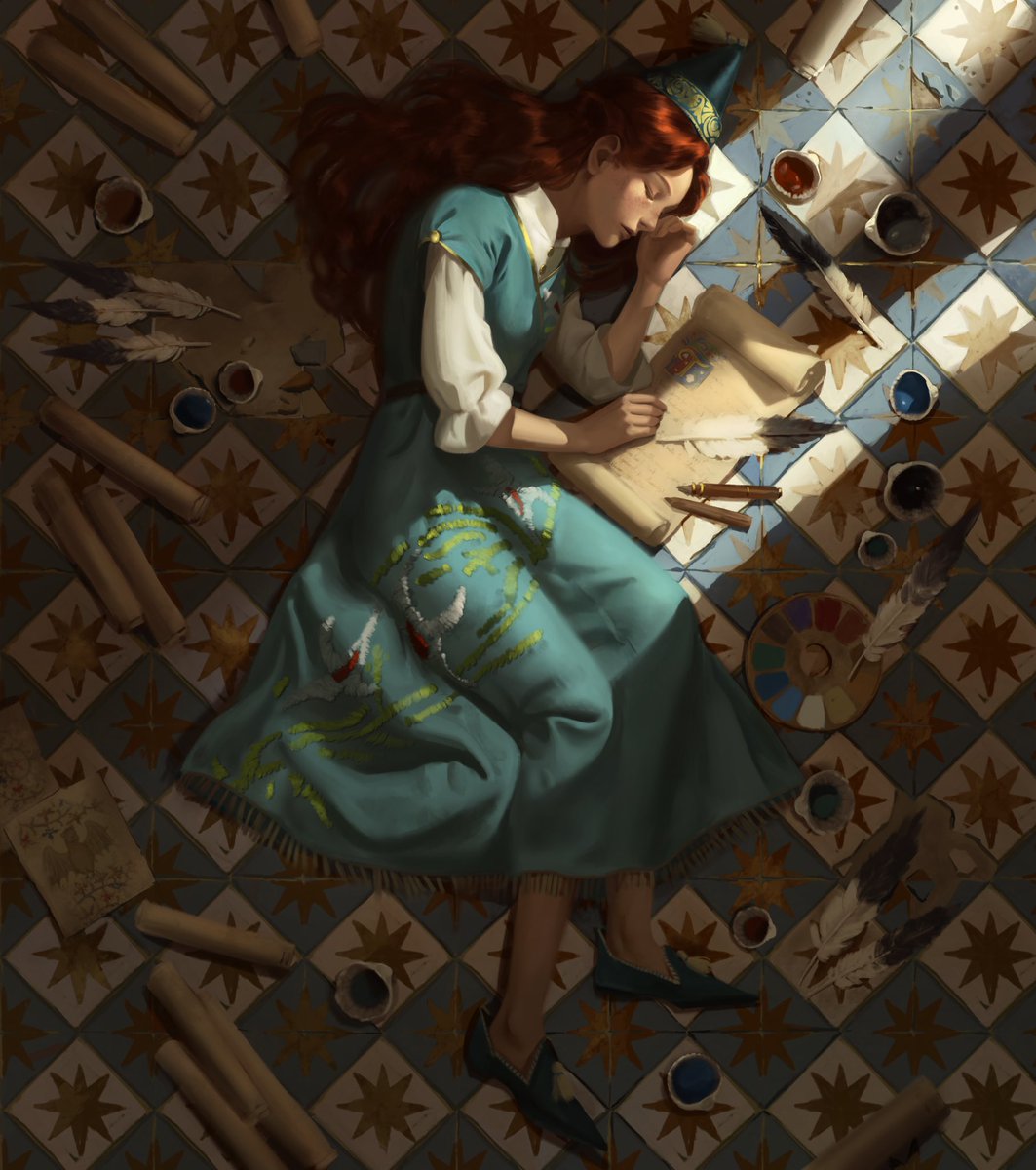 alicehaundraws's tweet image. ink on fingers and celestial dreams ✶