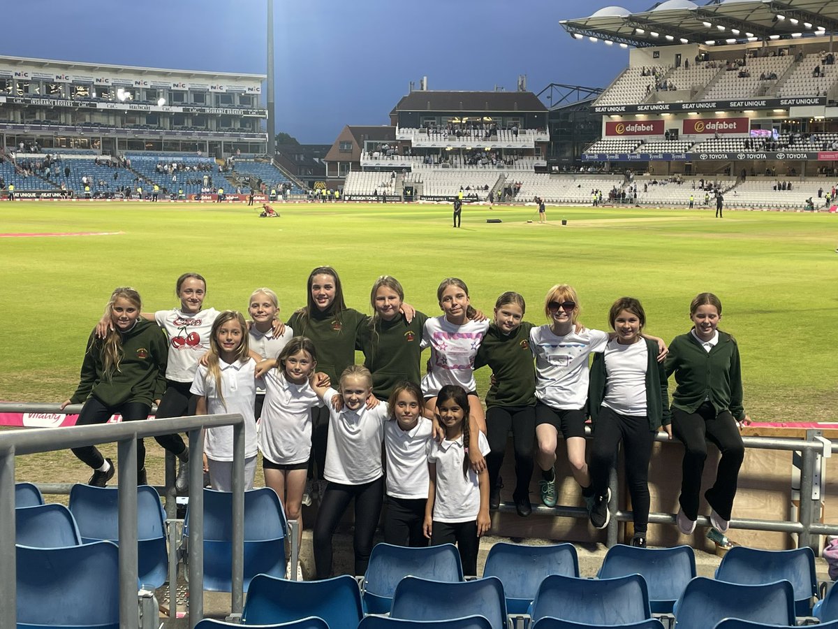 Our final school trip of the year was a trip to watch Yorkshire v Lancashire in the t20 blast with our WB girls cricket team 🏏
