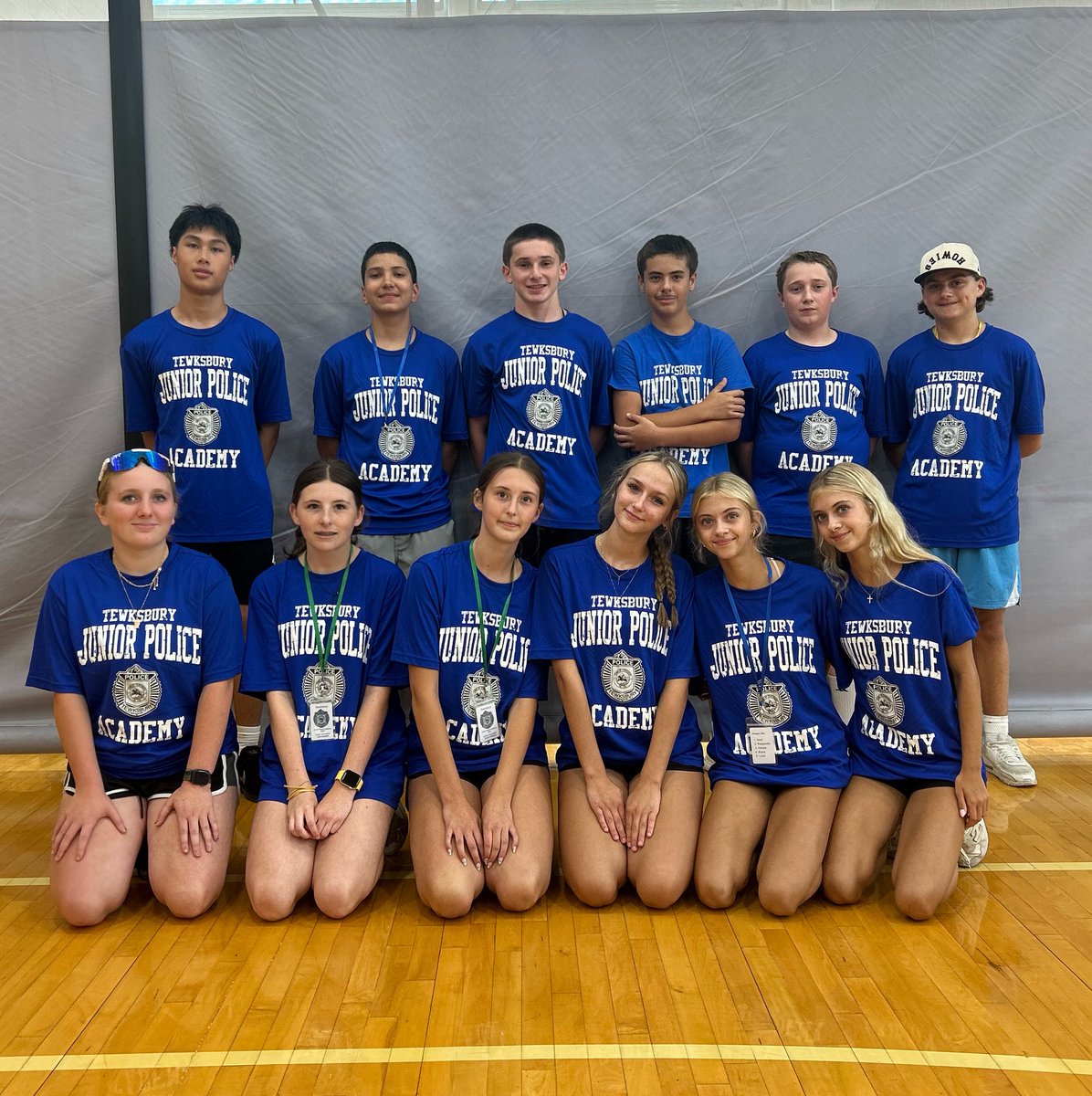 TewksburyPD's tweet photo. We can’t forget to thank our Junior Counselors for all their hard work and leadership so far this week! 👏
#JuniorCounselors #JuniorPoliceAcademy #TPDCommunity #ThankYou -TPD121 https://t.co/QgT4rdZNfk