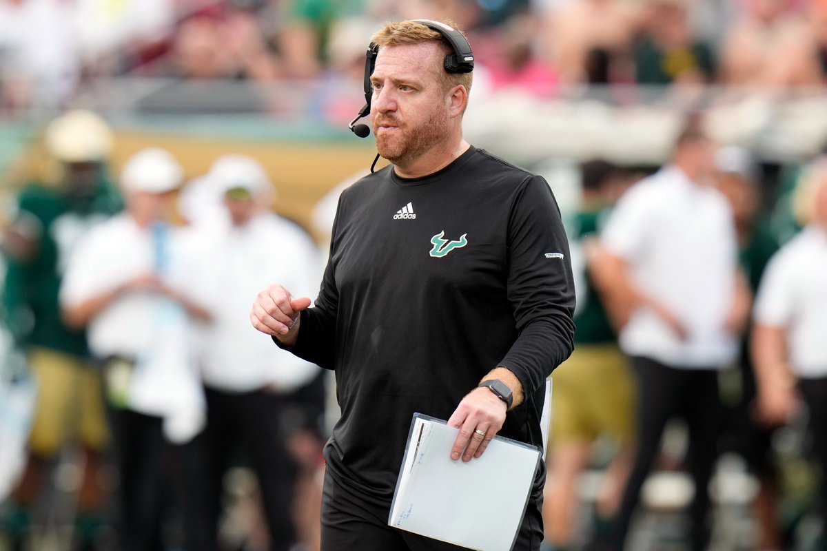 Evan Closky (@ecloskywtsp) on Twitter photo As the 2nd half of the season begins, the Tampa Bay Rays are bringing in an elite arm to throw out the Ceremonial First Pitch.
<a href="/USFFootball/">USF Football</a> head coach <a href="/CoachGolesh/">Alex Golesh</a>. As the 2nd half of the season begins, the Tampa Bay Rays are bringing in an elite arm to throw out the Ceremonial First Pitch.
<a href="/USFFootball/">USF Football</a> head coach <a href="/CoachGolesh/">Alex Golesh</a>.