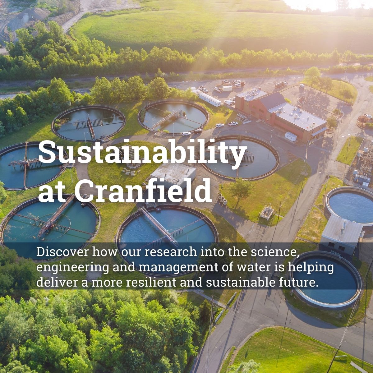 Cranfield Water (@cranfieldwater) on Twitter photo Discover how our work across the water sector is shaping the delivery of a more sustainable world for all. #SustainabilityAtCranfield
Discover more: bit.ly/3lpmRZx Discover how our work across the water sector is shaping the delivery of a more sustainable world for all. #SustainabilityAtCranfield
Discover more: bit.ly/3lpmRZx