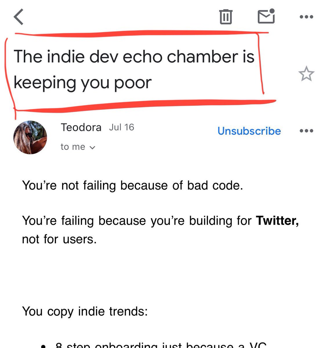 designerants's tweet image. The subject of yesterday’s email hit hard.

👇