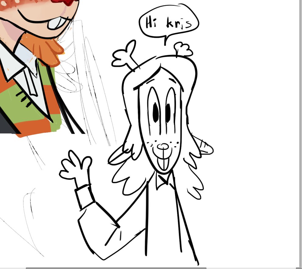 macholobo's tweet image. whenever i draw noelle i become conflicted because i feel i draw her too pretty and i think she deserves to be the prettiest girl in the world but also part of her charm is that she looks like a stretched out thumb