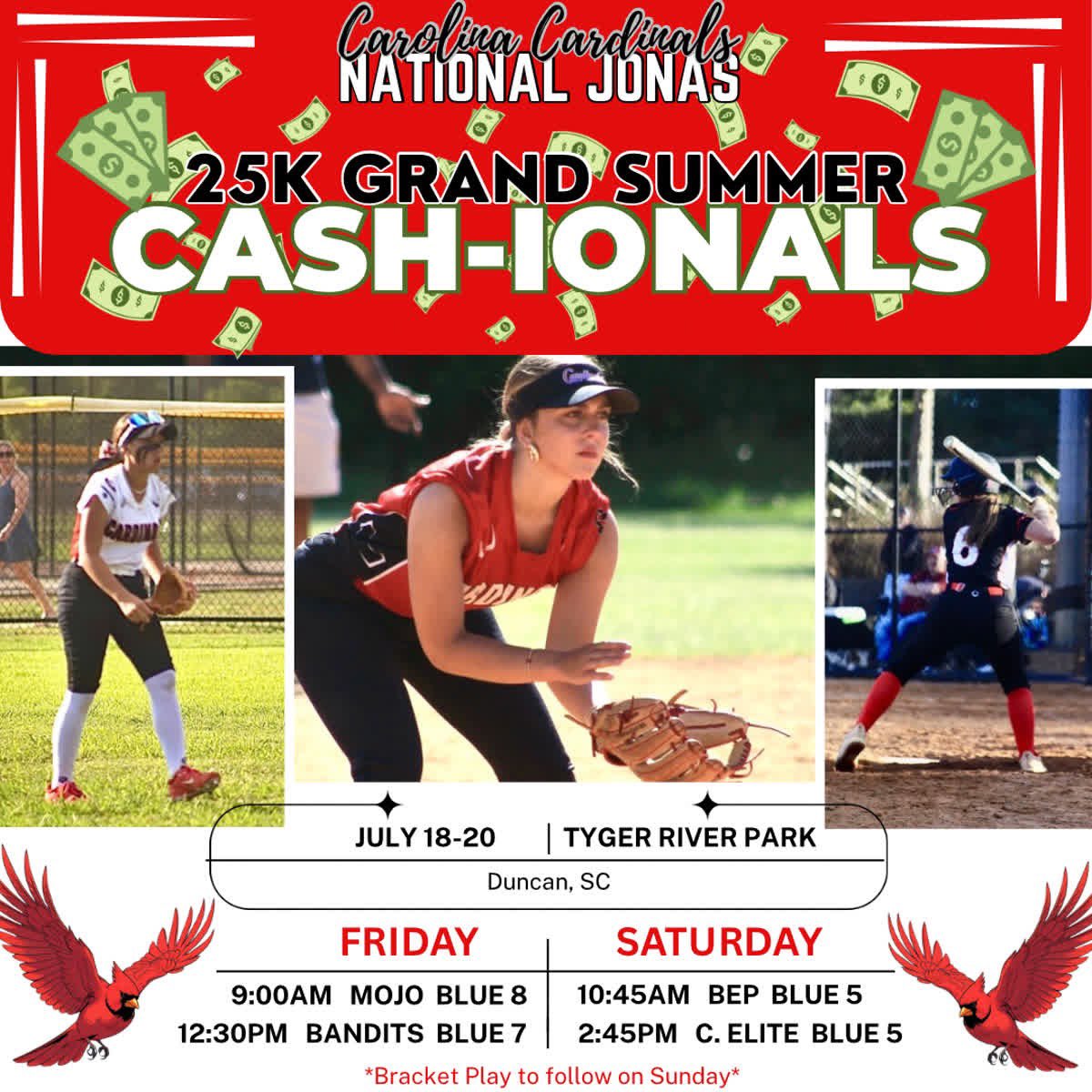 At Tyger River this weekend! Come by and watch our team play! 
<a href="/jonas_cardinals/">Carolina Cardinals Chandler / Coach Jonas</a>