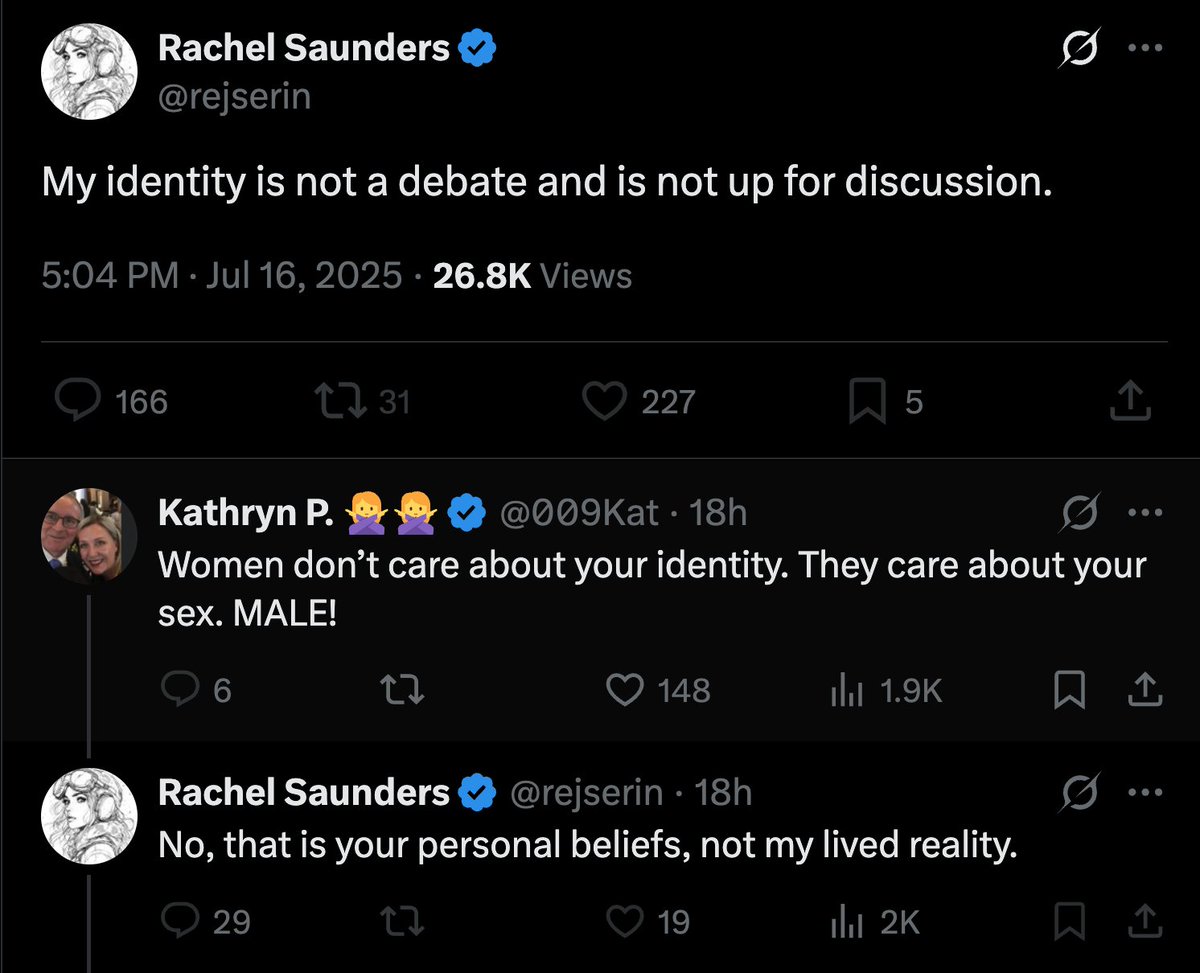 eurabiamania's tweet image. That's absolutely true, Baldilocks. Just not in the sense you're using it.
Your "lived reality" is Tor Johnson in a dress, guy. You may get a stiffy from the humiliation, but you know and I know that nobody looks at you and sees anything but a hulking sex pest.