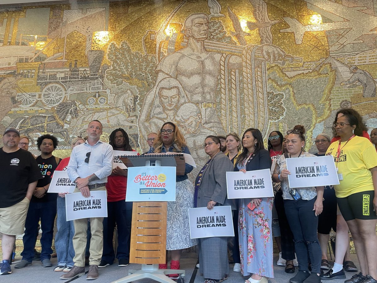 1 in 5 workers in this country is an immigrant. The Trump admin’s mass deportation agenda is indiscriminately targeting workers' families—it’s an attack on our economy, our communities and working people. America’s unions came together today to say that we will not stand for it.