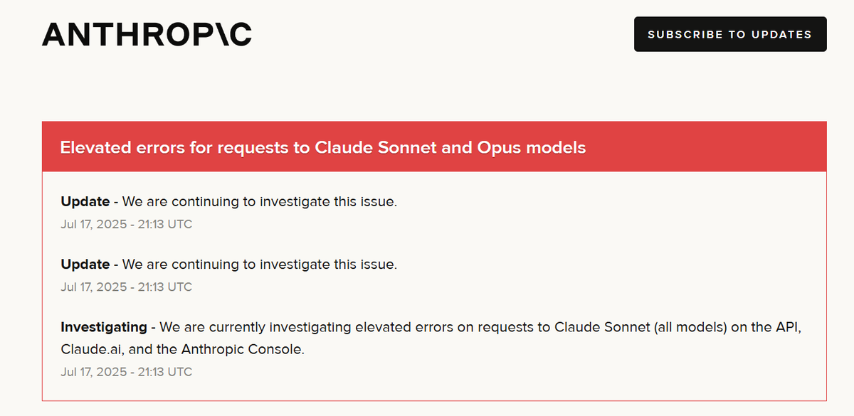 How is <a href="/AnthropicAI/">Anthropic</a> overloaded when <a href="/OpenAI/">OpenAI</a> launches something. 

Pls work again ty &lt;3