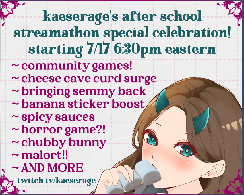 kaeserage's tweet photo. feeling EGGSHELL FINE and ready to take on the entire night with you but like, softly. come celebrate RIGHT NOW. my class is done. we are alive. we have each other. we deserve headpats, all of us. https://t.co/AK9zQSvXDu