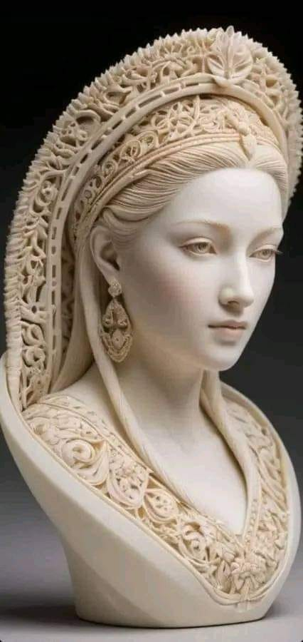 LunaGitana0333's tweet photo. Una de las esculturas con mayor expresión en el rostro:   
 Una Obra Maestra De Arte .  
 Es una hermosa obra realizada en una sola pieza de mármol por Monica Angel Rain, uno de los nombres mundialmente famosos del arte escultórico hiperrealista. 
 Esta hermosa obra se exhibe en el Museo Folclórico Sheung Yiu / China.