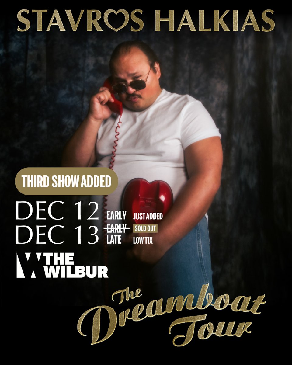 The_Wilbur's tweet image. 🚨 SHOW JUST ADDED 🚨
@stavvybaby December 12th!
👑 The Regulars Presale: 7/23 @ 10am
🎫 Wilbur Presale: 7/24 @ 10am✨ Code: WT24 ✨
🎪 On Sale: 7/25 @ 10am
🎟️: thewilbur.com/artist/stavros
👑: theregulars.live