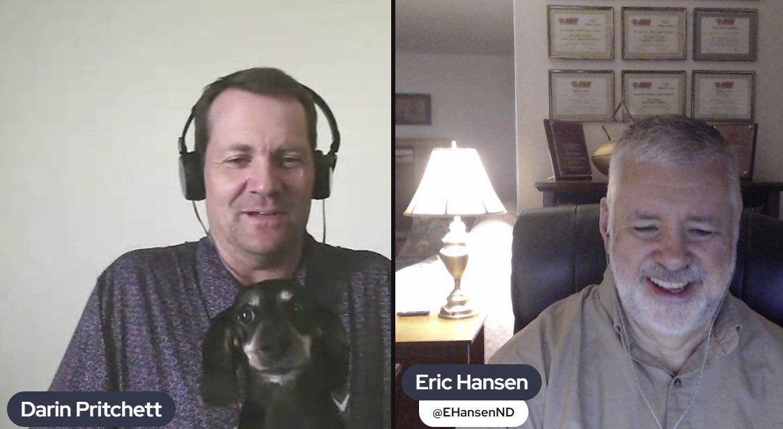 Together for one last time with <a href="/961Sportsbeat/">Darin Pritchett</a> for Weekday SportsBeat on WSBT (960). His wife's dog, Wrigley, joined us briefly, then went outside and chased chipmunks. What a blast we had with great memories. Thanks for putting up with me! I'll continue on with the new host.
