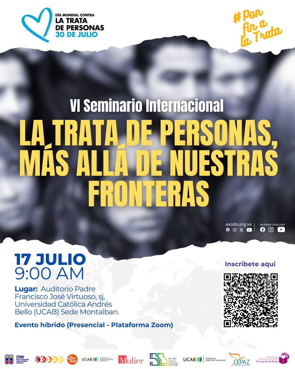 📣 Este jueves 17 de julio, el <a href="/CDH_UCAB/">Centro DDHH UCAB</a> junto con otras organizaciones no gubernamentales presentaron el VI Seminario Internacional sobre Trata de Personas, evento multidisciplinario en el que participaron especialistas de diversas áreas con enfoque de género. 🧵
