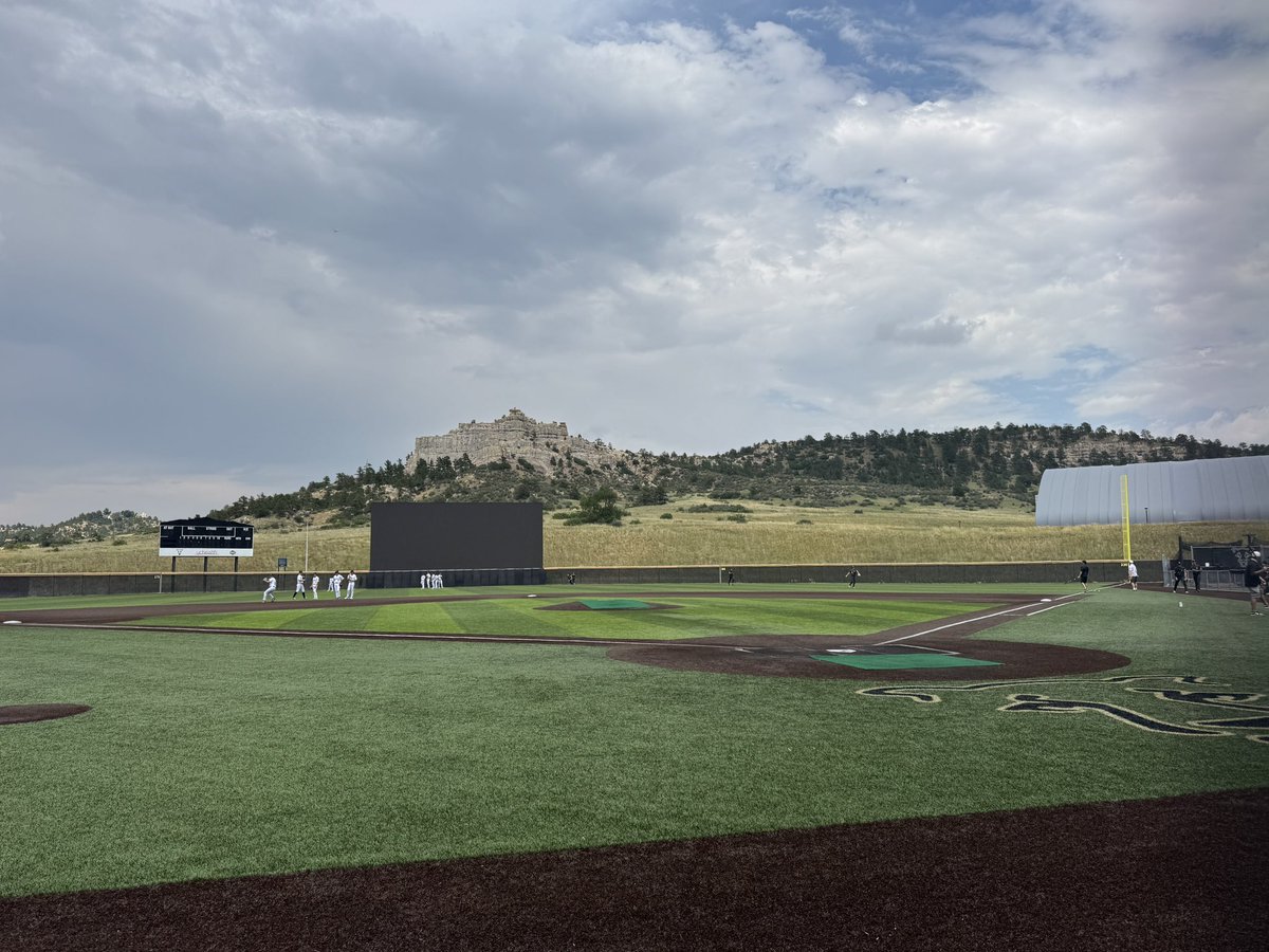 joeltelling's tweet image. At my son’s baseball tournament in Colorado and THIS is the view at this field. WOW.