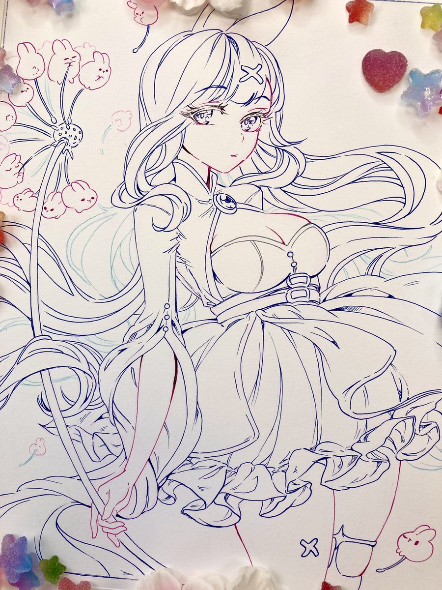 oakteaparty's tweet image. New piece time!! Starting on a whimsical bunny girl
Live now with watercolor and whimsy! ✨
🎉 twitch.tv/OakteaParty 💫