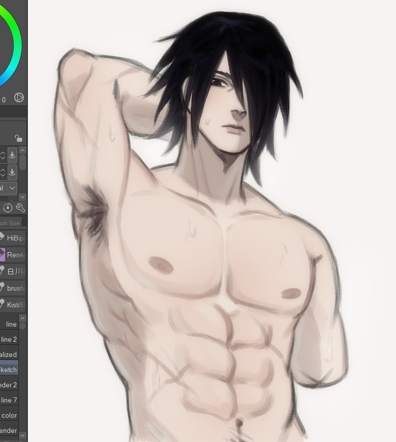yunia_aa's tweet photo. i hope you'll be happy to see adult Sasuke with a bare torso 😋😋😋 #naruto https://t.co/0MGZZMm5yR