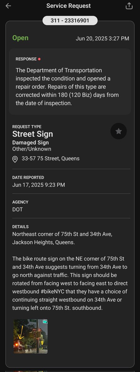 Update !
DOT to rotate wrongway sign within 180 days.