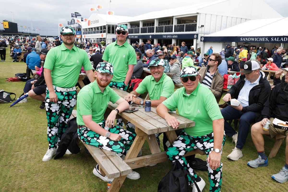 NITouristBoard's tweet image. The first day of Championship play at The 153rd Open at Royal Portrush has concluded - and what an opening round it was. From the first tee to the final putt, massive crowds thronged the fairways to follow some of the world's best golfers - and there were smiles galore