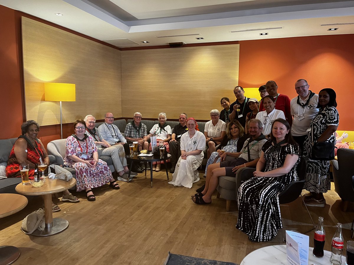 A little time of relaxation with the Lincoln parishes group during the Diocesan Pilgrimage to Lourdes.