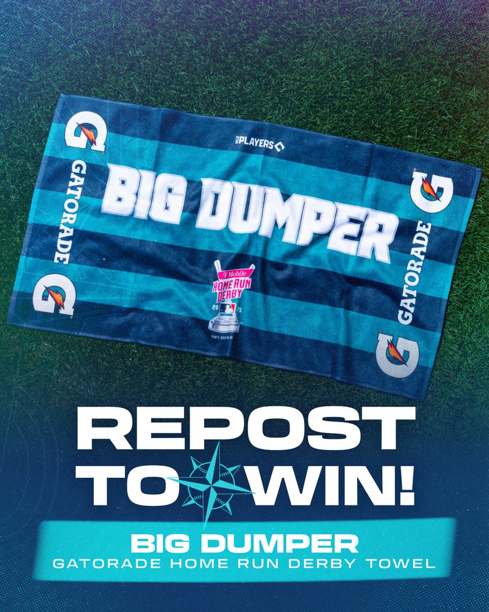 🍑 REPOST TO WIN 🍑

Rep the Home Run Derby Champ with an exclusive “Big Dumper” towel from <a href="/Gatorade/">Gatorade</a>—just like the one he used during the #HRDerby. 

We're giving away 🔟 towels, so hit that repost button for a chance to win!