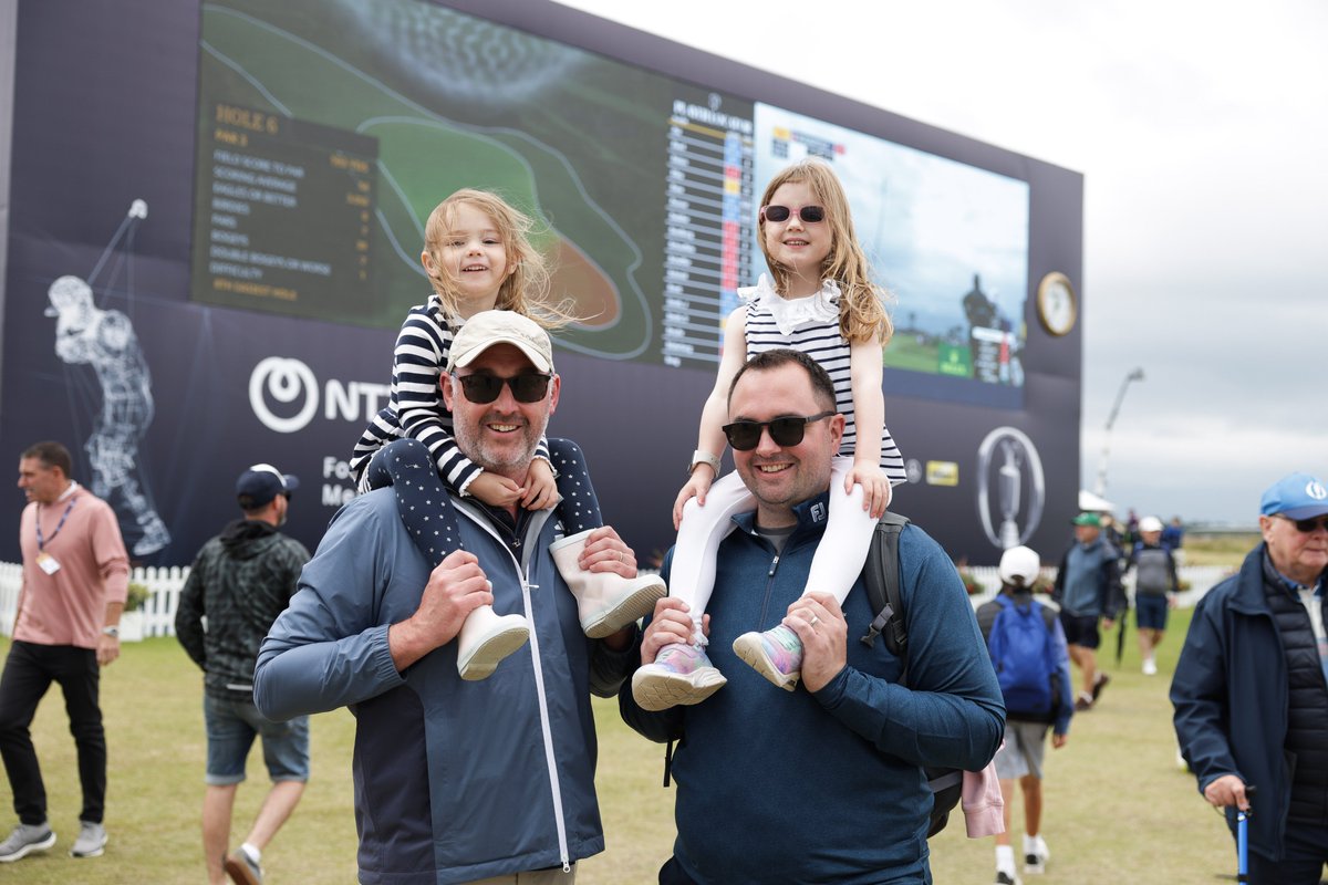 NITouristBoard's tweet image. The first day of Championship play at The 153rd Open at Royal Portrush has concluded - and what an opening round it was. From the first tee to the final putt, massive crowds thronged the fairways to follow some of the world's best golfers - and there were smiles galore