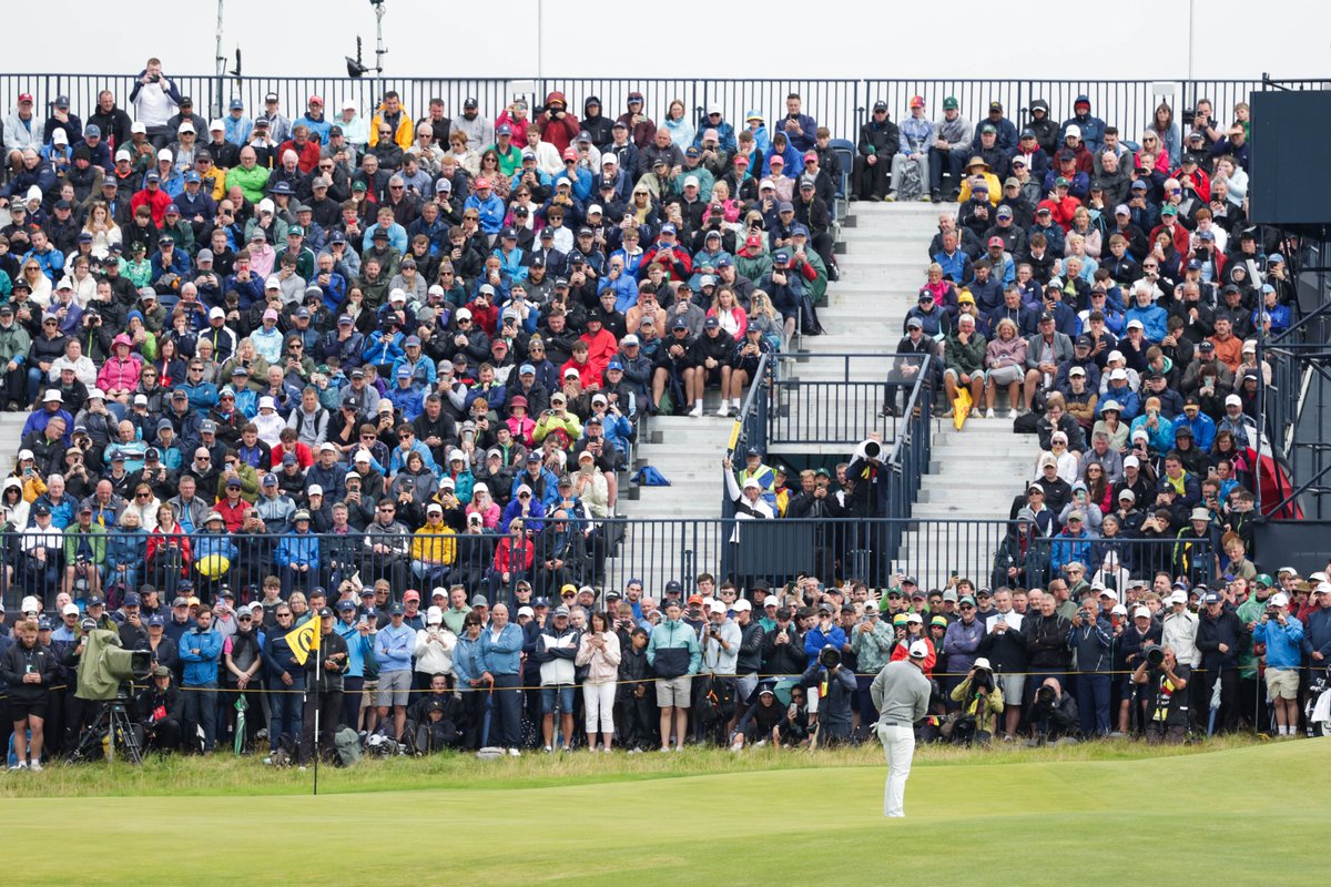 NITouristBoard's tweet image. The first day of Championship play at The 153rd Open at Royal Portrush has concluded - and what an opening round it was. From the first tee to the final putt, massive crowds thronged the fairways to follow some of the world's best golfers - and there were smiles galore
