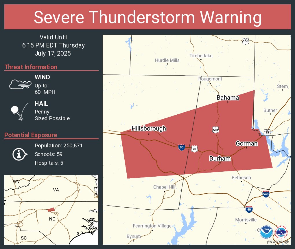 NWS Raleigh on X: 