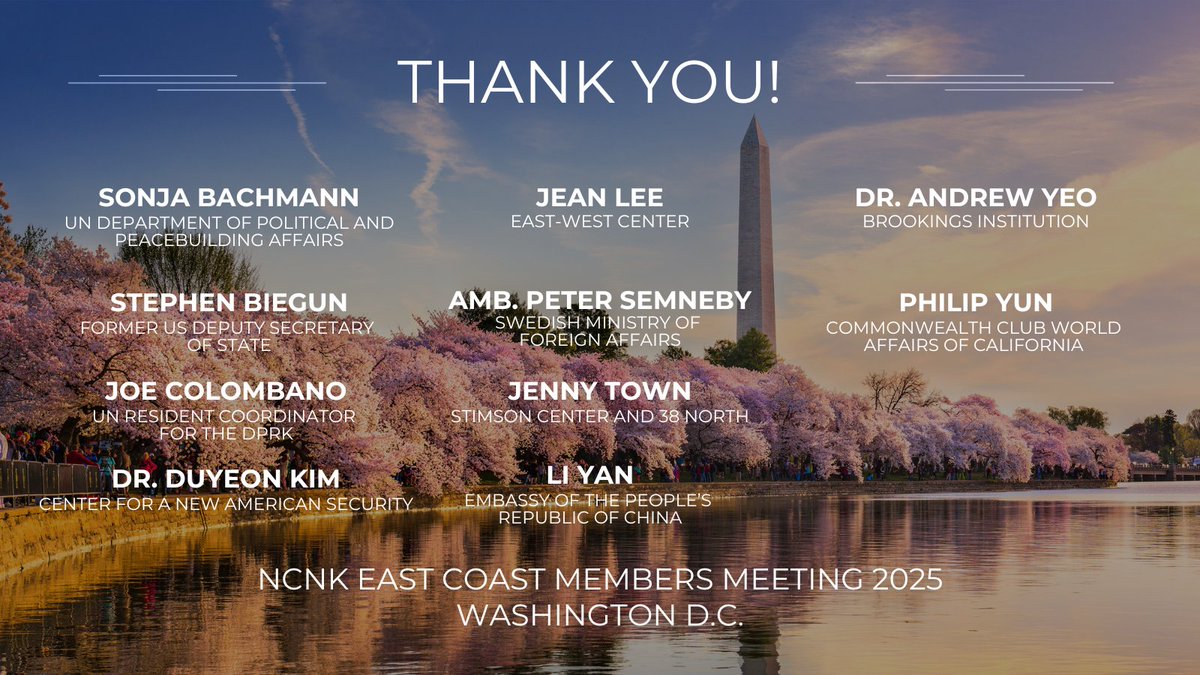 NCNK conveys our gratitude to our members, staff, and all others who played a part in our East Coast Members Meeting. We would like to give special thanks to our esteemed speakers for sharing key insights with our membership and making the meeting such a success!