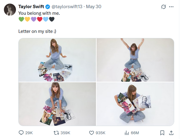 iam50anda's tweet photo. @taylornation13 Can it be a tie??? Between this day  and night one at Foxborough #TSTheErasTourTS aka the first time I got to see her in person?? https://t.co/PAime089nZ