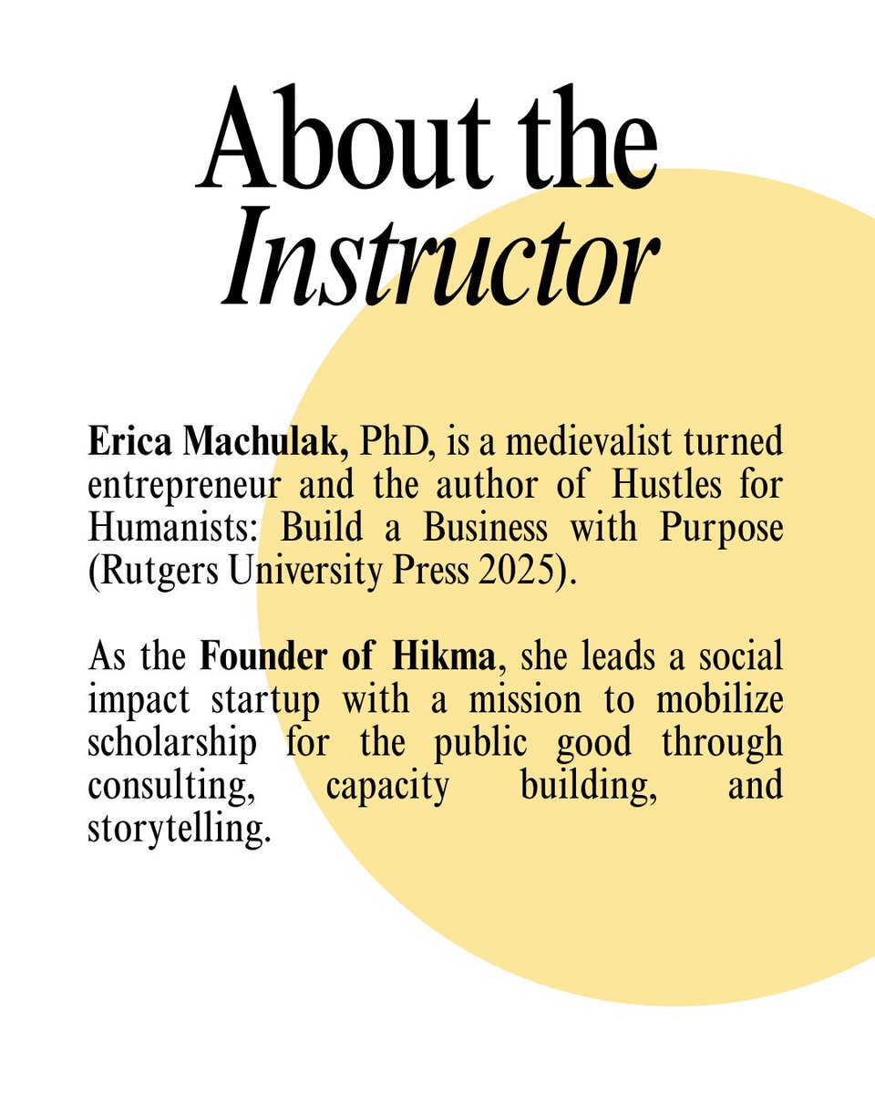 Does your work align with your value and values?

This one-week course offers lessons, exercises and group discussions to help you elevate your freelance practice.

Join us to clarify your worth and craft a professional life that works for you.

hikma.studio/offers/mhg7ojy…