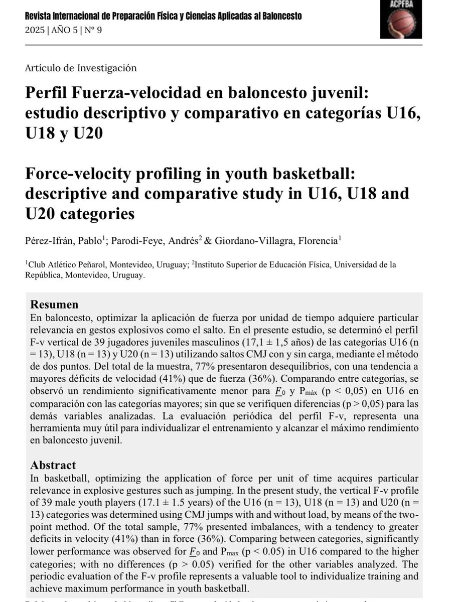 Nuevo artículo 🏀