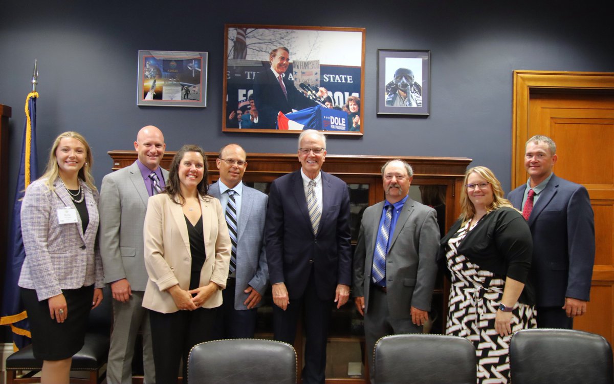 JerryMoran's tweet image. KS is a leader in soybean production & @KsSoybean helps make certain KS soybean farmers receive the support they need. I met with them this week to discuss the importance of expanding soybean markets & my work to modernize crop insurance.