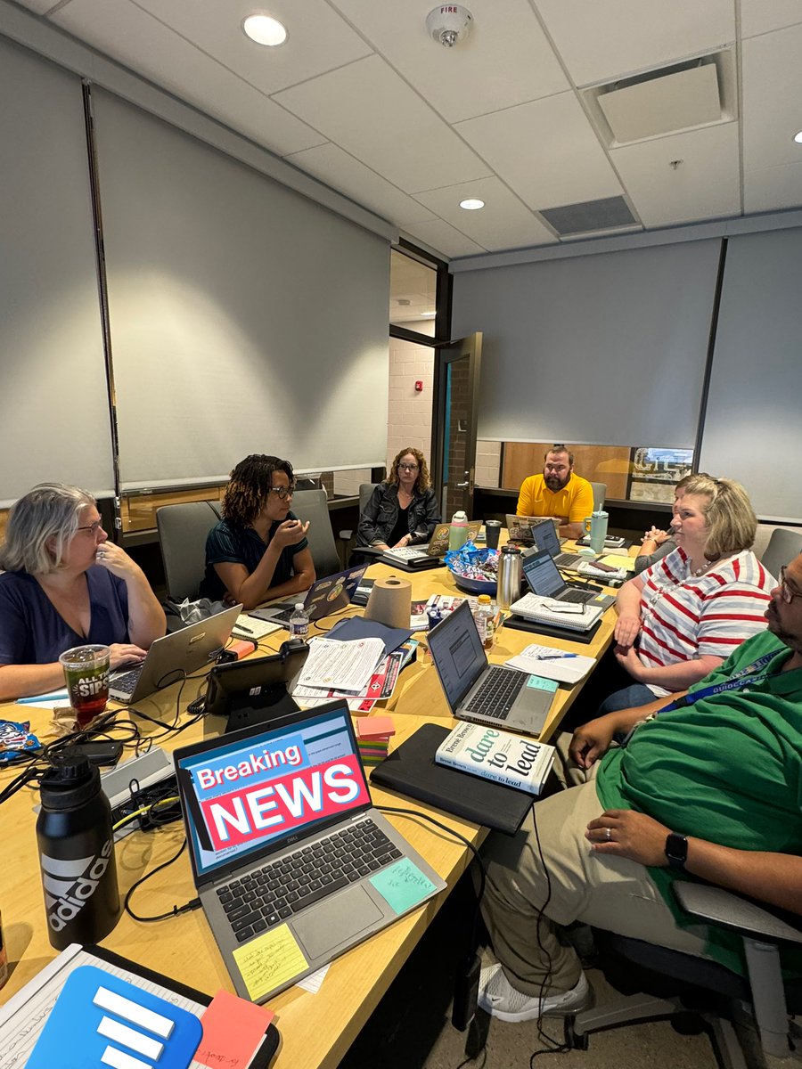 To our friends at Tucker &amp; <a href="/JRTPrincipal/">Art Raymond</a>, thank you for hosting us yesterday. The <a href="/QMSGriffins/">Quioccasin Middle School</a> had a productive planning meeting to ready ourselves for the upcoming year. 
#QMSTogetherAsOne