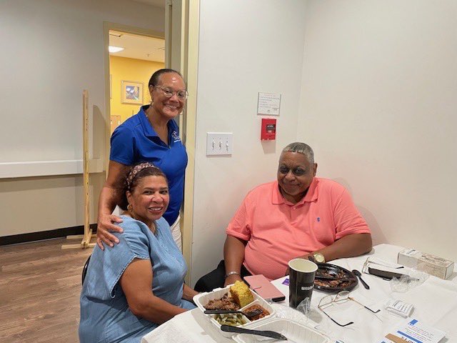 PGCCommunity's tweet image. The District 4 Community Liaison attended Councilmember Ingrid Watson’s Senior Luncheon at the Evergreen Senior Community. Senior resident received a very informative presentation on nutrition from the Health Department.