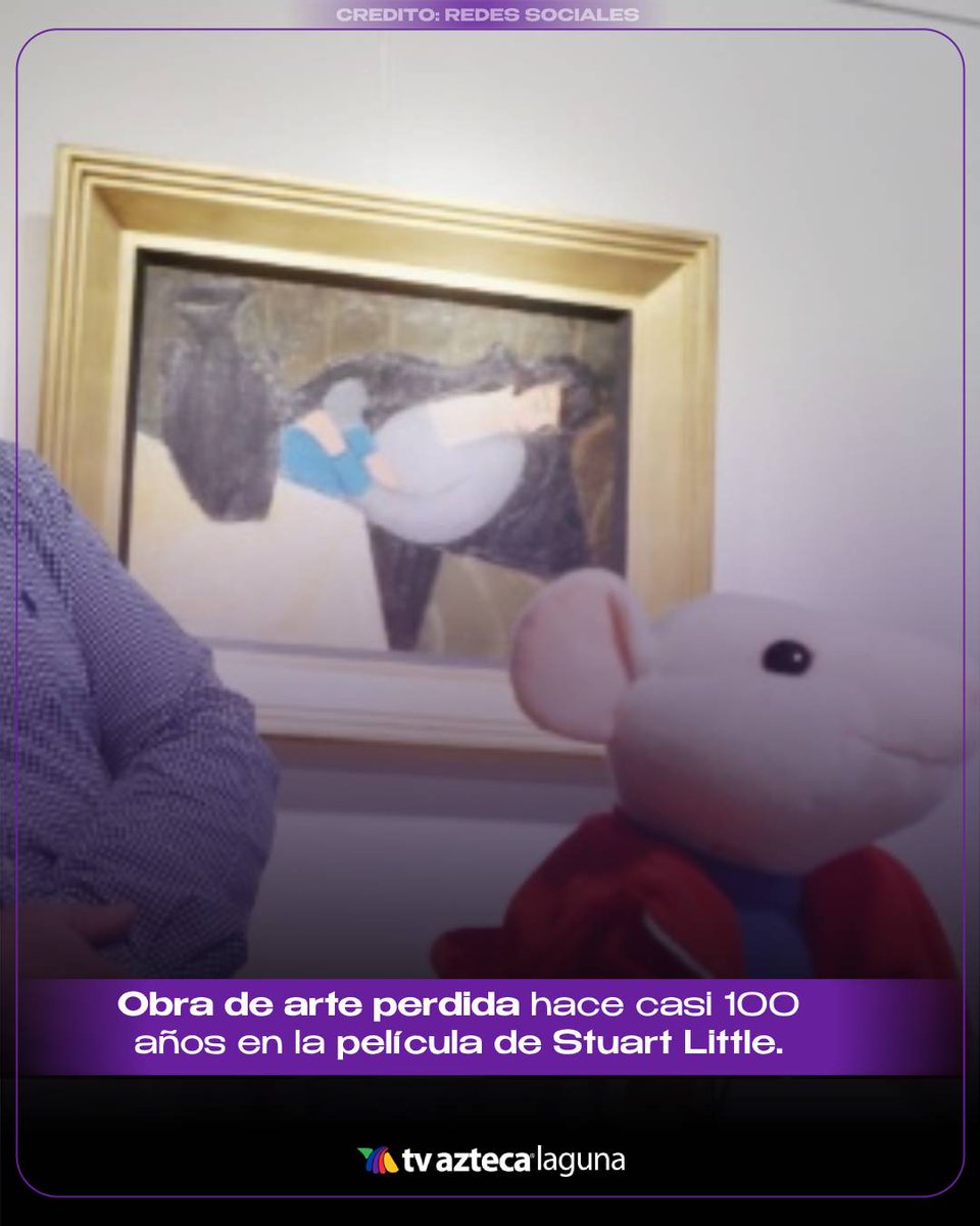 TvAztecaLaguna's tweet image. 🎬🖼️😱 ¡Una película infantil llevó al redescubrimiento de una obra de arte perdida por casi 100 años! El hallazgo ocurrió más de una década después del estreno, y hoy es uno de los descubrimientos más curiosos del mundo del arte. 🎥🖌️

#StuartLittle #ObraPerdida #RobertBereny