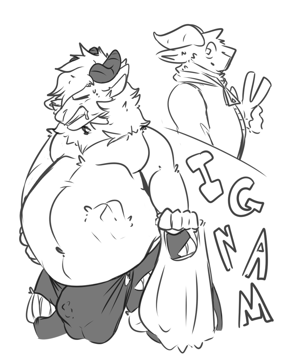 boxsynonym C0MMS Closed! (@boxsynonym) on Twitter photo CW // A bit of bulgeeee..? Big bulge and thighs, yeah
Little doodle page for mi amigo <a href="/CitrusCaprine/">Orange Flavored Goat</a>
Gave him some Chinese Food and the dumbass ate the whole box of fried rice that makes you big, totally didn't force it down his throat hahahaa :3
Damn those pants are tearing.. CW // A bit of bulgeeee..? Big bulge and thighs, yeah
Little doodle page for mi amigo <a href="/CitrusCaprine/">Orange Flavored Goat</a>
Gave him some Chinese Food and the dumbass ate the whole box of fried rice that makes you big, totally didn't force it down his throat hahahaa :3
Damn those pants are tearing..