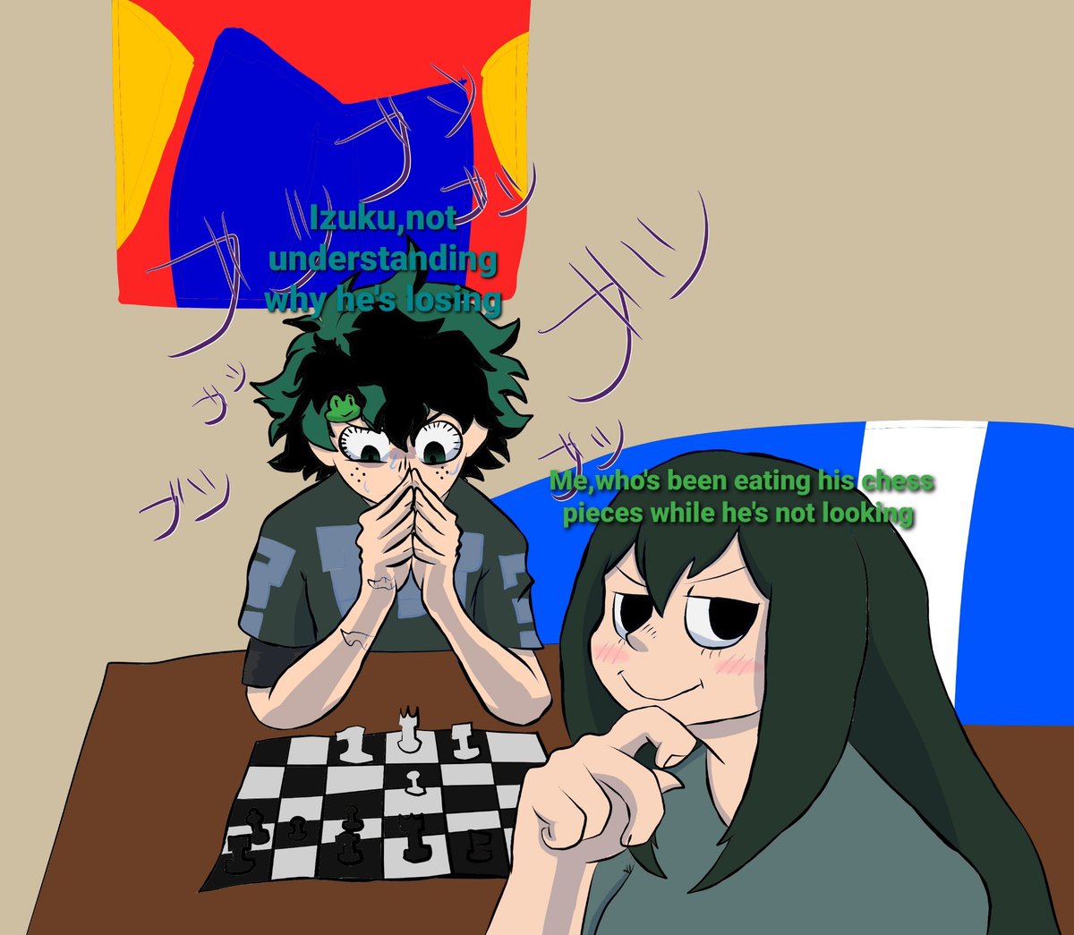 Midotsuyu_Daily's tweet image. Playing chess #midotsuyu
Artist: miniaturetrashengineer (Tumblr)