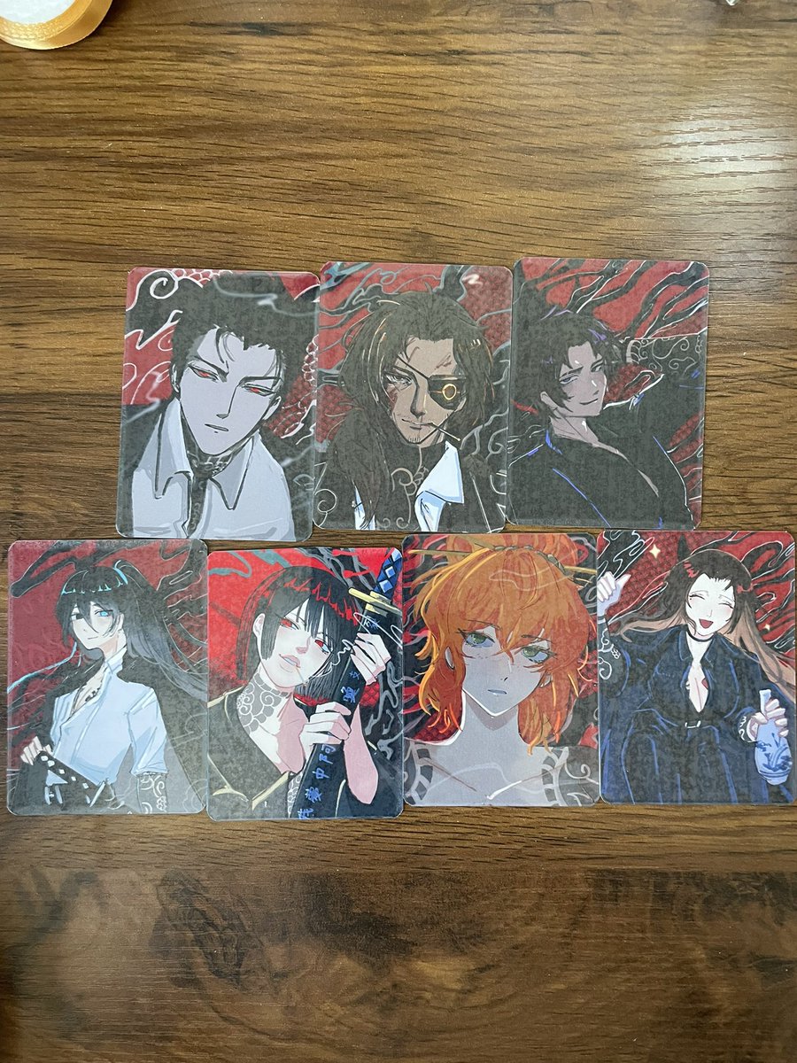 9xijie's tweet image. test batch photocards